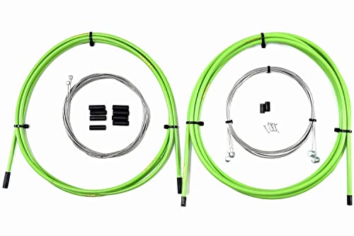 マイクロヒーロー(MicrOHERO) MTB/ROAD 両用 自転車 SUS ワイヤアウターセット ステンレス製 ブレーキワイヤ シフトワイヤ