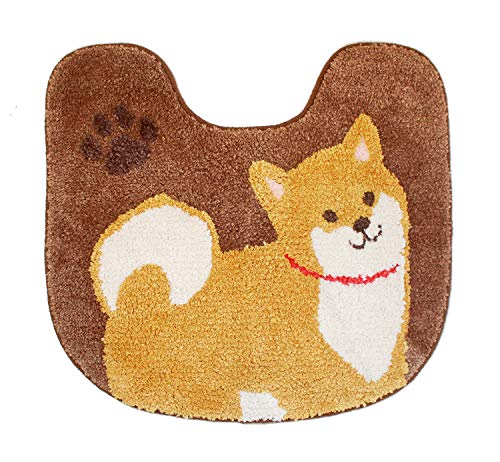 オカ(OKA) ファンディット アニマル トイレマット 約55cm×60cm ブラウン(豆しば)(動物 ペット マメシバ)