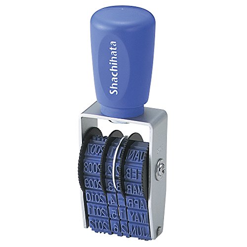 シャチハタ スタンプ 回転ゴム印 西暦日付 5号 ゴシック体 捺印サイズ 約20×4ミリ