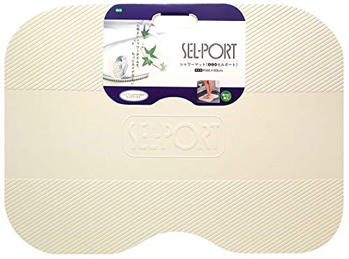 オーエ シャワーマット ニューセルポート アイボリー 縦44×横60×高さ2cm