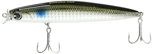 kosuke 110F011 ボラ/110F/#KK110-011・Color:011 ボラStyle:kosuke 110F・パッケージ個数:1・主な対応魚種:シーバス・タイプ:フローティング・サイズ:110mm / 重量:17g・カラー:ボラ #KK110-011・レンジ:40-80cm18年目の集大成コスケ。 komomoとsasukeの中間の様なルアーがあれば・・・。との多くの声に応えリリースされる。 ローリングの軽すぎる引き抵抗、ウォブリングの強い流れへの対応力やスレやすさ、 それらのデメリットを解決するのが、コスケに搭載された独自形状リップ。 デッドスロー~ミディアムスピードではローリングアクション。 ハイスピードでは水面を割ることなくウォブンロールで泳ぐ可変アクション リトリーブスピードに変化をつけることで、アングラーの意のままに操れる新しい基軸のミノーである。