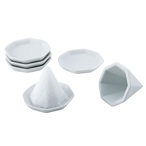 神棚の里 盛り塩 セット 八角 盛り塩セット 小 素焼き八角皿5枚付き 盛塩 簡単 作りやすい 固め器 運気 開運 魔除け 厄除け 厄払い 浄化...