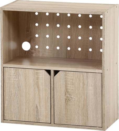 樂天商城 - 不二貿易 連結できる収納ボックス 幅60×奥行29×高さ64.6cm オーク 52261