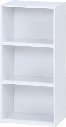 不二貿易 カラーボックス 本棚 3段 幅41.8×奥行29×高さ89cm ホワイト 棚 収納ボックス 組立商品 93501 43856