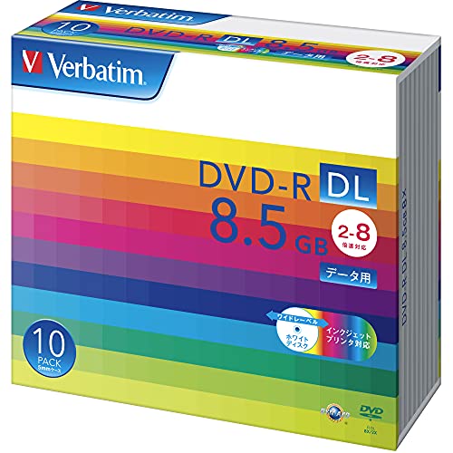 ?バーベイタム(Verbatim) Verbatim バーベイタム 1回記録用 DVD-R DL 8.5GB 10枚 ホワイトプリンタブル 片面