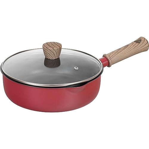 和平フレイズ 映える 料理鍋 テーブルパン 22cm レッド ふっ素樹脂加工 PFOAフリー IH・ガス クックタブ RB-2858