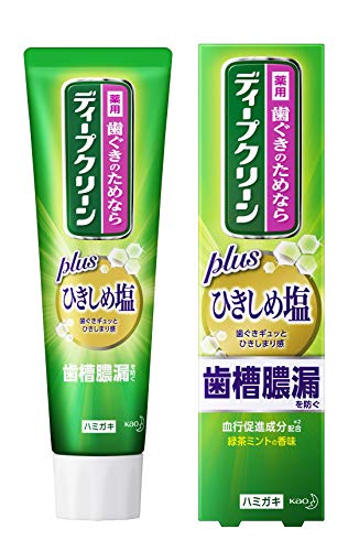 ディープクリーン 薬用ハミガキ ひきしめ塩タイプ 歯槽膿漏・口臭予防 100g 「1450ppmの高濃度フッ素配合」[医薬部外品]