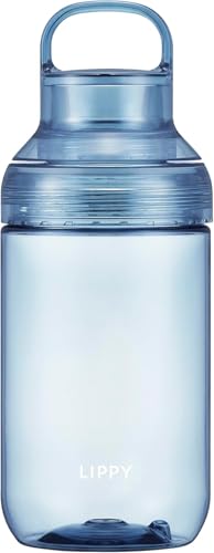 오에스케(OSK) 워터 병 700ml 클리어 블루 일본제 씻기 쉬운 손잡이 패킹 첨부 경량 상온 LIPPY BC-7