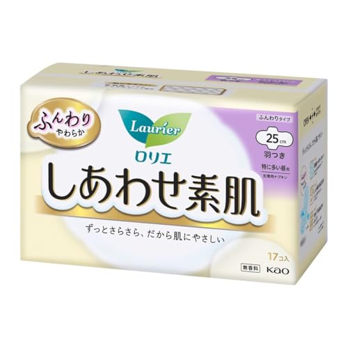 ロリエ しあわせ素肌 ふんわりタイプ 特に多い昼用 羽つき 25cm 17コ入 cieldeneige-10003854 Ciel de neige パッケージ画像