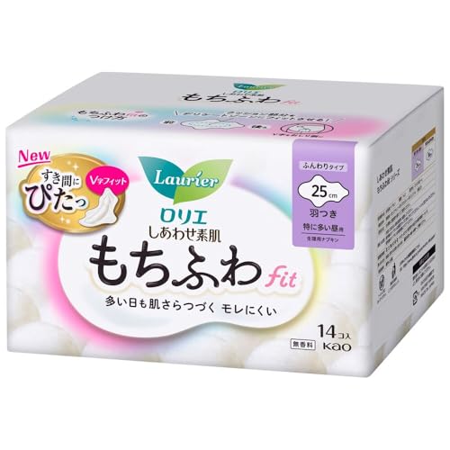 ロリエ しあわせ素肌 もちふわfit 特に多い昼用25cm 羽つき 14個