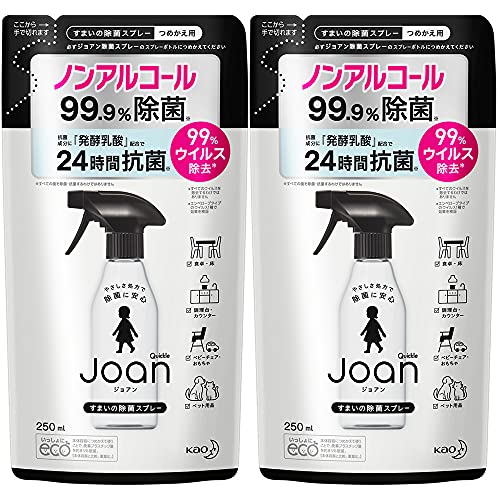 【まとめ買い】クイックル joan(ジョアン) 除菌スプレー ノンアルコール 香り気にならない微香性 詰め..