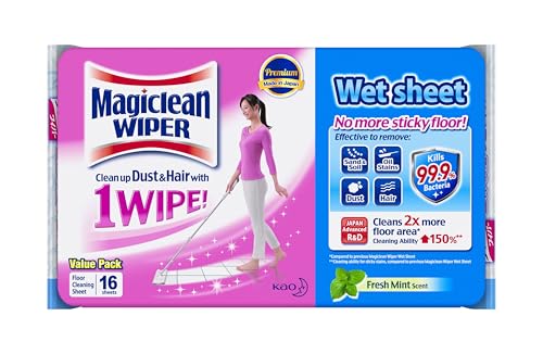 クイックルワイパー フロア用掃除道具 立体吸着ウェットシート 16枚