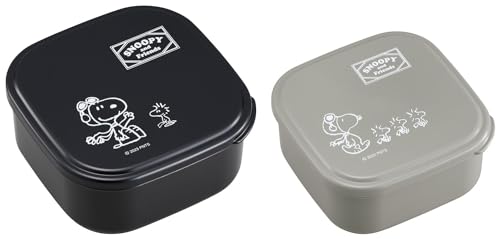 樂天商城 - OSK(オーエスケー) 弁当箱 スヌーピーブラック シール容器2Pセット 360ml 550ml 日本製 電子レンジ対応 抗菌 おしゃれ 可愛い