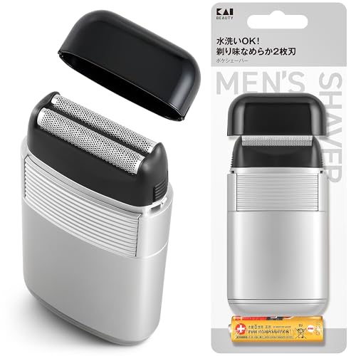 樂天商城 - 貝印 KAI ポケシェーバー 電気 電動 ひげそり フェイス KQ1839