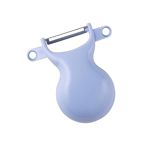 貝印(Kai Corporation) KAI まるい ピーラー 子ども用 芽とり付 リトルシェフクラブ ブルー KAI KITCHEN FG5