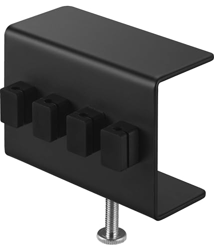 ブラック/W9×D4.5×H7.3cm/10374・パッケージ個数:1・販売元、発送元が日本国外の場合、コピー品の恐れがありますのでご注意ください。・商品サイズ　本体：W9×D4.5×H7.3〜12.2cm　ケーブルホルダー1つあたり：W1.1×D1.1×H1.6cm　　?商品重量：260g　　?内寸　ケーブルホルダー：内径4mm・品質表示　本体：スチール(粉体塗装)　クッション：シリコーンゴム　ケーブルホルダー×4：シリコーンゴム・ネオジムマグネット・付属品：六角レンチ　　?耐荷重：450g(ケーブルホルダー1つあたり：75gを含む　静止荷重)　　?取り付け可能な場所　天板の厚さが1.2〜5.5cm(幕板やパイプ等含む)　幅9cm以上(脚含まず)　奥行き4.2cm以上の平らなデスクなど　設置場所の構造や材質、形状によっては取り付けできない場合があります。・手に取りやすいデスク横にクランプ式でしっかり固定できる、ケーブルホルダーです。マグネット内蔵のケーブルホルダーが4個付属しており、充電ケーブルの整理やスマホの充電を快適にしながら、デスク周りをすっきり整えま手に取りやすいデスク横にクランプ式でしっかり固定できる、ケーブルホルダーです。 マグネット内蔵のケーブルホルダーが4個付属しており、充電ケーブルの整理やスマホの充電を快適にしながら、デスク周りをすっきり整えます。