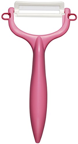 京セラ セラミック ピーラー サビない お手入れ簡単 皮むき器 ピンク T字タイプ 軽く鋭い使い心地 切れ味が続く 金気をうつさない 除菌漂白