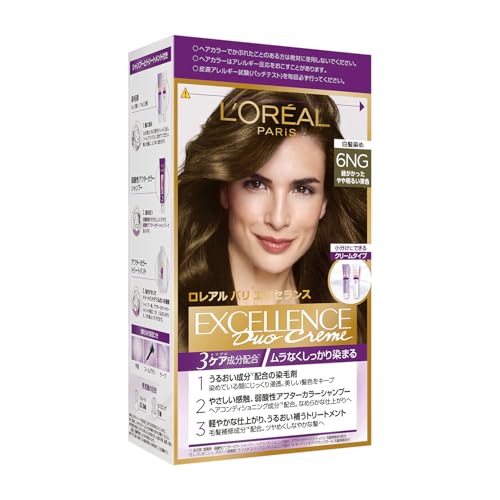 L'Oreal Paris(ロレアルパリ)エクセランス R クリームタイプ 白髪染め ヘアカラー ...