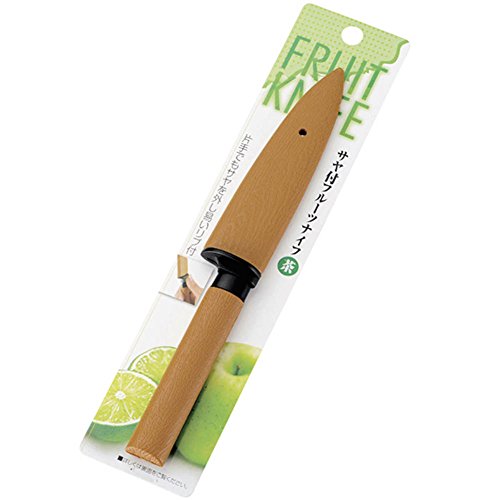 エコー金属 サヤ付フルーツナイフ (茶) 0349-467