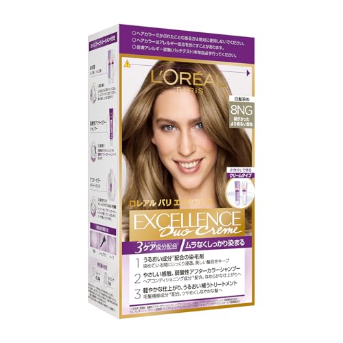 L'Oreal Paris(ロレアルパリ)エクセランス R クリームタイプ 白髪染め ヘアカラー ...