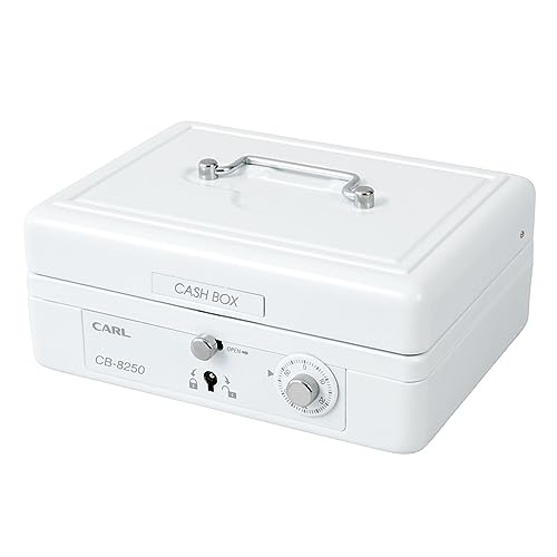Protective Masks - カール事務器(CARL) そとレジ 手提げ金庫 キャッシュボックス A6 ホワイト CB-8250-W