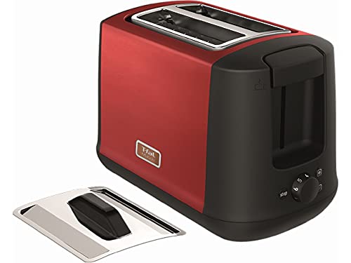 Vertical Type Toasters - ティファール ポップアップトースター 7段階の焼き色調節 10〜4枚切り対応 2枚焼き 「ポップアップトースター メゾン ワインレッド」 TT3