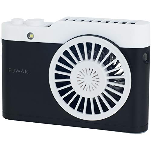 [山善] ハンディファン 携帯扇風機 首掛けタイプ カメラ型 熱中症対策 ハンズフリー FUWARI ミニ USB扇風機 アロマオイル対応 スト