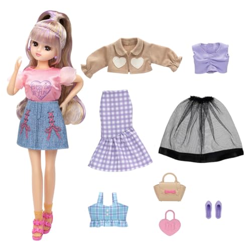 商品仕様・商品詳細欄でご確認ください。LD-03 1weekコーデセット/-/-・Color:LD-03 1weekコーデセット・パッケージ個数:1・(C) TOMY・電池は使用しません。商品紹介 1週間以上のコーディネート遊びが楽しめる、お洋服が7着も入ったリカちゃんのギフトセットです。 ピンクのトップスとデニムスカートを合わせたコーデのリカちゃんに、着せかえて遊べるビスチェやジャケット、パープルのショートトップスにマーメイドスカート、レイヤーコーデができちゃうブラックチュールスカートがセットになっています。 その他にソックスとパンプス、スターサンダルにバッグが2種付きます。 カジュアルコーデからガーリーコーデまで、このギフトセットでおしゃれをいっぱい楽しめます。 【セット内容】人形（ドレス、ソックス、イヤリング、下着着用）(1) ジャケット(1) ショートトップス(1) ビスチェ(1) マーメイドスカート(1) チュールスカート(1) パンプス(1) スターサンダル(1) ハートバッグ(1) ハンドバッグ(1) 安全警告 該当なし