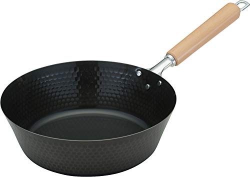 タマハシ(Tamahashi) フライパン ブラック 26cm スゴ軽 槌目 鉄製 深型フライパン SGK-26DF