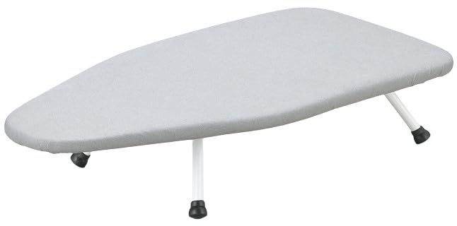 アイロン台白/青/-/TL-01・パッケージ個数:1・サイズ・重量(約):600×310×120mm・1580g、折り畳みサイズ/600×310×38mm・素材・材質:表面布/綿100%(アルミコーティング)、クッション材/ポリエステル、天板/パーティクルボード、脚部/鉄(粉体塗装)、キャップ/塩化ビニル樹脂・生産国:中国・本体通気穴:なし