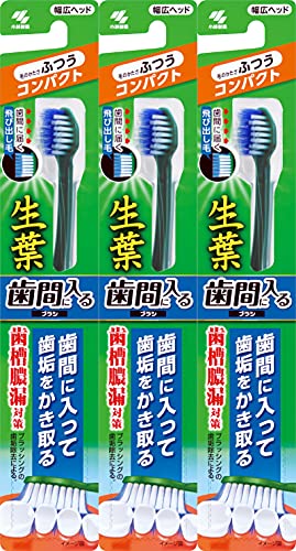 生葉 【まとめ買い】(しょうよう) 歯間に入るブラシ 歯ブラシ コンパクトヘッド ふつう×3個 歯槽膿漏対策 ふつう3本