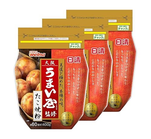 日清製粉ウェルナ 日清 大阪うまい屋監修 たこ焼粉 400g×3個