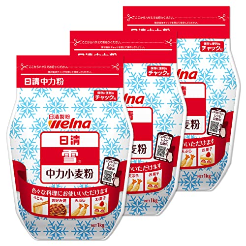 日清製粉ウェルナ 日清 雪 チャック付 1kg×3個 1キログラム (x 3)
