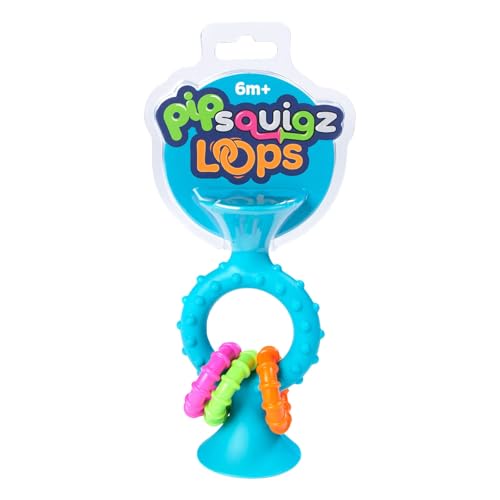 ファットブレイン(Fat Brain Toys) 赤ちゃんおもちゃ ピップスクイグズ ループス ティール 幼児知育玩具 【品】 FA166-1