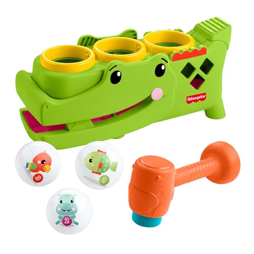 フィッシャープライス(fisher price) わにわに とんとんころん ベビー向け知育玩具 ハンマートイ アクティビティ玩具 9ヵ月から グ