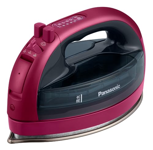 パナソニック(Panasonic) 【2023最新型 コードレス】パナソニック コードレススチーム Wヘッドアイロン ステンレス×ニッケルコート