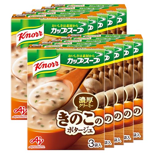 -/40.8グラム (x 10)/-・FlavorName:キノコSize:40.8グラム (x 10)・パッケージ個数:10・内容量:(13.6g)×3袋×10箱・カロリー: 【1食当たり】 エネルギー:57kcal・原材料:でん粉、クリーミングパウダー、砂糖、食塩、デキストリン、全粉乳、マッシュルーム、食用加工油脂、じゃがいも、チーズ、バターオイル、バターソテーオニオンパウダー、酵母エキス、オニオン、粉末しょうゆ、乳たん白、香辛料、しいたけ、まいたけ、うきみ(乾燥ひらたけ、まいたけ、パセリ)/調味料(アミノ酸等)、ソルビトール、酸味料、酸化防止剤(ビタミンE)、(一部に小麦・乳成分・大豆を含む)・商品サイズ(高さ×奥行×幅):122mm×30mm×93mm