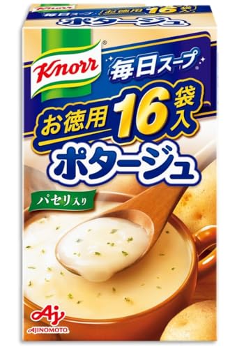 ベージュ/16袋入箱/-・FlavorName:ポタージュSize:16袋入箱・パッケージ個数:1・じゃがいも・にんじん・たまねぎなどの野菜のおいしさがとけ込んだポタージュスープです。・献立のプラス1品はもちろん、間食にピッタリです。商品紹介 じゃがいも・にんじん・たまねぎなどの野菜のおいしさがとけ込んだポタージュスープです。 献立のプラス1品はもちろん、間食にピッタリです。 原材料・成分 でん粉（国内製造）、デキストリン、クリーミングパウダー、砂糖、食塩、乳糖、食用加工油脂、全粉乳、チーズ、オニオン、乳たん白、じゃがいも、酵母エキス、チキンブイヨンパウダー、バターソテーオニオンパウダー、ミルポアパウダー（たまねぎ、にんじん、セロリ、植物油脂、でん粉、ねぎ、バター）、マッシュルームエキス、ローストオニオンパウダー、香辛料、キャベツエキス、うきみ（パセリ）/調味料（アミノ酸等）、（一部に小麦・乳成分・大豆・鶏肉を含む）