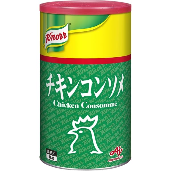 内容量：1kg・賞味期限：365日商品紹介 新鮮な国産老鶏本来の風味と味を実現したチキンコンソメです。スープはもちろん、煮込み料理、炒め料理、素材の下ごしらえなど洋風調味料として幅広くお使いいただけます。 原材料・成分 乳糖(カナダ製造又はアメリカ製造)、食塩、鶏肉、デキストリン、砂糖、チキンファット、酵母エキス、食用加工油脂、粉末しょうゆ、オニオンパウダー、酵母エキス発酵調味料、乳たん白、香辛料、たん白加水分解物、でん粉、果糖、調味料(アミノ酸等)、カラメル色素、カラメル色