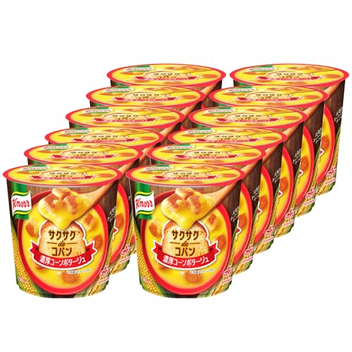 北海道産スーパースイートコーンを使用したとろとろな濃厚なポタージュに、工房で丁寧に焼き上げた、サクサク食感が長く楽しめるパンが入った容器入りスープです。商品紹介 北海道産スーパースイートコーンを使用したとろとろな濃厚なポタージュに、工 房で丁寧に焼き上げた、サクサク食感が長く楽しめるパンが入った容器入りスー プです。 原材料・成分 チーズクルトン（国内製造）、砂糖、でん粉、デキストリン、クリーミングパウダー、スイートコーンパウダー、食塩、乳糖、オニオンパウダー、食用加工油脂、チーズパウダー、マッシュポテト、コーンバターパウダー、バターソテーオニオンパウダー、コーン加工品、キャベツエキス、チキンブイヨンパウダー、酵母エキス、こしょう／調味料（アミノ酸等）、増粘剤（キサンタンガム）、カロチノイド色素、香料、イーストフード、ビタミンC、（一部に小麦・乳成分・大豆・鶏肉を含む）