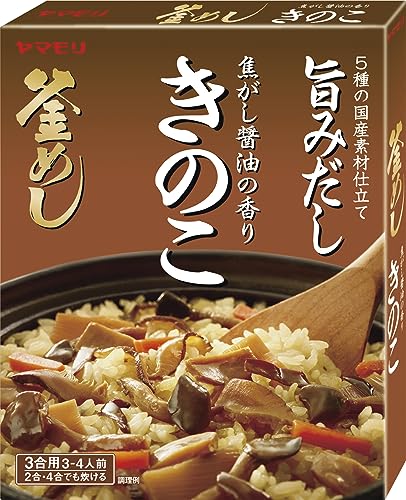 黒/195グラム (x 5)/-・FlavorName:焦がしきのこSize:195グラム (x 5)・炊飯機でおいしく炊ける釜めしの素です。1袋でお米3合用、3~4人前です。・色: 黒・パッケージ重量: 1.11 kg・フレーバー: 焦がしきのこ商品紹介 ●5種の国産素材を使用した旨みだしでだしの風味がしっかり効いた釜めしです。 ●にんじん(国産)、ひらたけ、えりんぎ、たけのこ、きくらげ、しいたけの6種の具材入り。 ●従来品より総具量10%増量しました。 ●3合用(3~4人前) 原材料・成分 野菜(にんじん(国産)、ひらたけ、えりんぎ、きくらげ、たけのこ、しいたけ)、しょうゆ、砂糖、だししょうゆ、でん粉、食塩、粉末醤油、大豆油、かつおエキス、かつおぶしエキス/調味料(アミノ酸等)、カラメル色素、塩化カルシウム、香料、(一部に小麦・さば・大豆を含む)