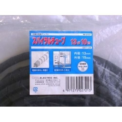 ブラック/-/GST-12B・パッケージ個数:1・内径:φ13mm・外形:φ15mm・結束範囲:12~70mm(目安)・長さ:10m● 電線などのまとめに便利なスパイラルチューブです。 ● 好きなところで電線を出し入れできます。 ● 色:黒 ● 内径:φ13mm ● 外形:φ15mm ● 結束範囲:12~70mm(目安) ● 長さ:10m