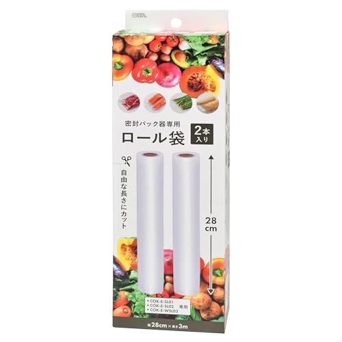 2本入りホワイト/28cm×3m/COK-E-SM282・Size:28cm×3mStyle:2本入り・パッケージ個数:1・外形寸法：約 幅28cm×長さ3m●個分け保存で 新鮮長持ち ●冷凍からあたため調理まで可能 ●自由な長さにカットしてご利用いただけます ●幅28cm×長さ3m ●2本入り