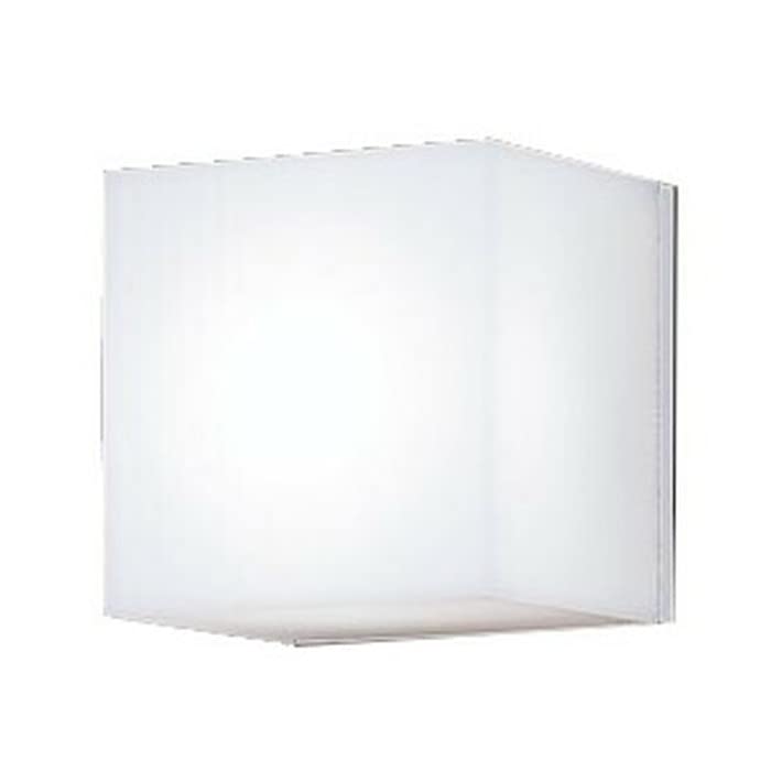 モダンホワイト/-/LGW80380LE1・パッケージ個数:1・光源:LED(昼白色タイプ) 色温度:5000K 光源寿命40000時間(光束維持率70%)・寸法:幅:140mm 高:145mm 出しろ:121mm・質量:0.8kg●LED（昼白色タイプ）　 ●色温度：5000 K　 ●光源寿命40000時間（光束維持率70％） ●幅：140 mm　 ●高：145 mm　 ●出しろ：121 mm ●質量：0.8 kg ●全光束：565 lm　 ●電圧：100 V　 ●消費電力：6.1 W　 ●消費効率：92.6 lm/W ●デザイン分類：Casual ●【アクリルカバー】乳白 ●【プラスチック本体】ホワイト ●壁直付型、拡散タイプ ●Ra83 ●60形電球1灯器具相当 ●入力電流（100V時）：0.13 A ●調光操作不可 ●写真方向以外取り付け不可 ●センサなし ●防雨型 ●ツマミネジ方式 ●明るさ感をやさしく広げながら、ポーチのアクセントにもなるキューブデザイン