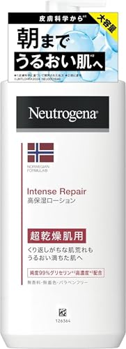 インテンスリペア(超乾燥肌用)-/ローション 450ml/4901730170871・Size:ローション 450mlStyle:インテンスリペア(超乾燥肌用)・パッケージ個数:1・【純度99%高濃度グリセリン配合】医療用レベルの純度99%高濃度グリセリンが、超乾燥肌の角層10層の奥深くまで急速に浸透し、内側まで濃密なうるおいを満たします。・【1日中うるおい続く濃密バリア】独自の高保湿処方により、肌のバリア機能を。乾燥した肌の水分をしっかりと閉じ込め、しっとりとした健やかな肌を24時間キープします。・【べたつかず、すっと浸透】こっくりとしたテクスチャーながら、肌になじませるとすっと素早く浸透。塗布後もベタつかないため、お風呂上がりや朝の着替え前にもストレスなくお使いいただけます。・【敏感肌にも優しい無香料・低刺激】無香料・無着色・パラベンフリー。アレルギーテスト済み（すべての方にアレルギーが起こらないわけではありません）で、乾燥で敏感になった肌も優しくケアします。・【たっぷり使える大容量ポンプ】家族全員での日常の保湿ケアや、惜しみなく全身に使える大容商品紹介 ●純度99%の高濃度(1)グリセリン(2)が超乾燥肌やガサガサに荒れた肌をヴェールのように包み込み、うるおいに満ちた肌へ。エマルジョンの大容量タイプです。 ●ひと塗りで、超乾燥肌、荒れた肌も速攻ケア。肌をしっかり保湿し、うるおいに満ちたなめらかでやわらかな肌にします。 ●アラントイン、パンテノール配合(整肌成分)。肌へのなじみが良く、すぐに衣類を着られるような、ベタつかない使い心地。 ●足、ひざ、ひじ等特に乾燥した箇所にもぴったりです。その際はマッサージするようにご使用ください。1…当社比2…保湿成分 ご注意（免責）必ずお読みください ●お肌に異常が生じていないかよく注意して使用してください。お肌に合わないとき、使用中又は使用した肌に直射日光があたって、赤み、はれ、かゆみ、刺激、色抜け(白斑等)や黒ずみ等の異常があらわれたら使用を中止し、皮フ科医等に相談してください。使い続けると症状が悪化することがあります。 ●傷、腫物、発疹等異常のある部位には使わないでください。 ●直射日光を避け、涼しい場所で保管してください。