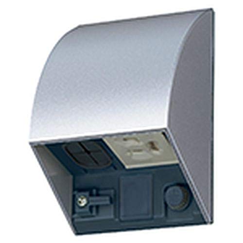 樂天商城 - パナソニック(Panasonic) スマート接地防水コンセント 入線機能付 抜け止め式・アースターミナル付 露出・埋込両用 ホワイトシルバー W