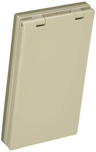 パナソニック(Panasonic) コスモシリーズワイド21防滴プレート コンセント2コ用 取付枠付 WTF7902