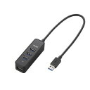 エレコム USB3.0 ハブ 4ポート バスパワー マグネット付 ブラック MacBook / Surface Pro / Chromebook(2)