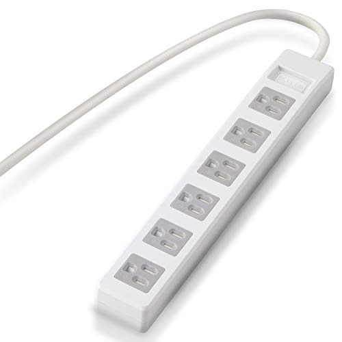 エレコム 電源タップ 3ピン ホコリシャッター付 6個口 2.5m ホワイト T-T1C-3625WH