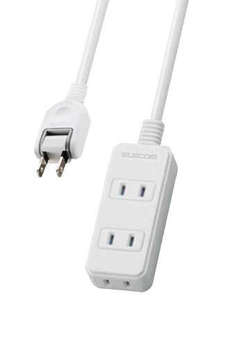エレコム 電源タップ ほこり防止シャッター付き 配線しやすい180°スイングプラグ 3個口 2m ホワイト T-ST02-22320WH エレコム 電源タップ ほこり防止シャッター付き 配線しやすい180°スイングプラグ 3個口 2m ホワイト T-ST02-22320WH